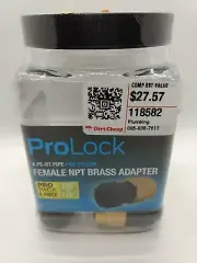 SharkBite ProLock Female NPT Brass Adapter 3/8" x 1/2" (6-pack) Plumbing Pro