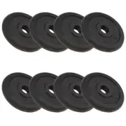 Set Of 8 Weight Plates 20kg Cast Iron Home Gym Body Building Workout 2.5kg Each
