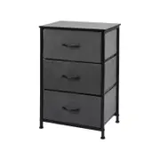 Levede 3 Chest of Drawers Storage Cabinet Dark Grey