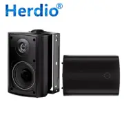 2PCS Herdio 4" Outdoor Speakers Bluetooth Waterproof Wall Mount Theatre Cinema
