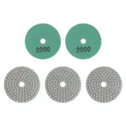5pcs 3" Grit 2000 Diamond Polishing Pad Wet/Dry for Stone Concrete Marble Quartz