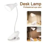 Flexible LED Reading Desk Lamp Clip Bedside Table Study Rechargeable Night Light