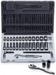Dual Action 10043102 - Socket Set Thinwall 1/4" Drive 31 Piece Metric - Std & Deep