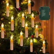 "Christmas Tree Candles Lights 9.85ft 10 LED Flameless Candle Lights 8 Lighti...