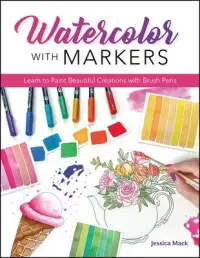 在飛比找博客來優惠-Watercolor with Markers: Learn