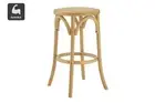 Matt Blatt Bentwood Backless Bar Stool (Natural Beech/Rattan Seat), Benches,
