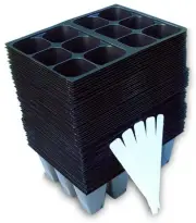 720 Cells Seedling Starter Trays for Seed Germination +5 Plant Labels (120, 6...