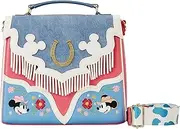 [Loungefly] Disney Western Mickey and Minnie Crossbody Bag Crossbody Bags