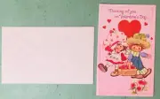 Vtg Strawberry Shortcake Valentine Cards with Envelope by American Greetings