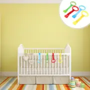 4 Pcs Play Pen Pull up Rings for Baby Standing Holding Toddler Fitness Crib
