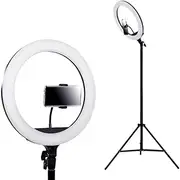 [Embellir] 14 Led Ring Light with Stand 6500K Studio Video Dimmable Diva Makeup