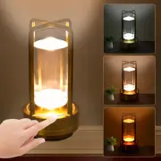 Portable Table Lamp for Indoor/Outdoor with Touch Sensor, Rechargeable Cordle...