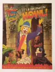 McDonald's 1998 Fun Times It's A Halloween Howl! Issue 5 Activity Book