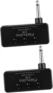 2 Sets Lightweight Mini Guitar Amplifier Headphone Jack Bass Guitar Amp for Stage Performances