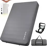 Self-Inflating Sleeping Pad with Portable Air Pump -4in Thick 4in Thick Memory Foam Camping Mattress for Tent Cot & Car Travel, Fast Inflate & Deflate Camping Pad, Gray