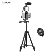 Andoer Vlog Video Kit with Height Adjustable Tripod Holder with G8Q7