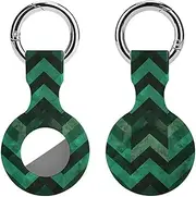 1PCS for with Emerald Green Air Tag Holder Case Waterproof & Shockproof Anti-Scratch Protective Air Tag Cover with Keychain Ring Silicone Tags Holders for Luggage, Backpack, Keys, Pet