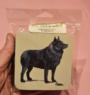 Set of 4 FUR CHILDREN 4" Foam Coasters by Zeppa Studio New in Bag