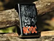 Zippo Lighter - AC/DC - Angus Young - Bon Scott - Brian Johnson - ROCK - 24824