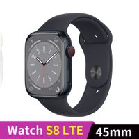 Apple Watch S8 LTE 45mm 午夜色鋁錶殼配午夜色運動錶帶