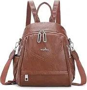 [angel kiss] Small Backpack Purse for Women, Soft Leather Roomy Backpacks, Ladies Designer Shoulder Backpack Fashion Handbag