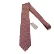 Tom Ford NWT Neck Tie in Rust Orange/White/Black 100% Silk Made in Italy