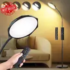 18W LED Floor Lamp Smart Touch Magnetic Remote 360° Adjustable Dimmable