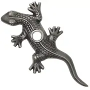 Pewter Doorbell Small Gecko Designer Lizard Lighted Push Button Ringer