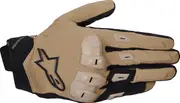Alpinestars Sp X 3 Motorcycle Gloves, black-brown-beige, Size M for Men Black Brown Beige