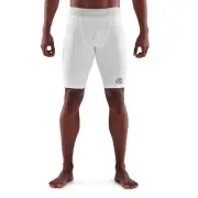 CLEARANCE!! Skins Series-1 Mens Compression Half Tights (White)