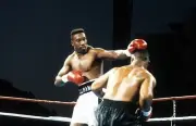 Henry Tillman Throws A Punch Against Mike Tyson OLD BOXING PHOTO