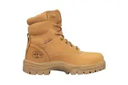 Oliver Mens AT's 150mm Lace Up Zipsider Safety Work Boots 45632Z - Wheat