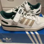 Men 10.5US Adidas Forum Lowie4585 Green White Beige
