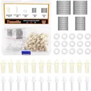 200Pcs Plantation Shutter Repair Kit, Includes Spring Loaded Shutter Pins, 0.62"