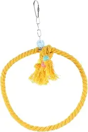 DECOMELODY Parrot Rope Swing Durable Hanging Bird Perch for Parrot Cages Sturdy Bird Accessories for Birds Enhances Your Home