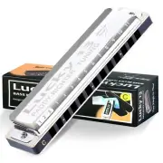 East top Lucky 13 Bass Plus Blues Harmonica 13 Holes Diatonic Harp Mouth Orga...