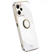 For Xiaomi Redmi Note 12 Pro Speed 5G/Poco X5 Pro 5G Ring Phone Case Golden Edge Soft TPU Cover