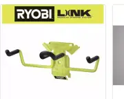 4 X RYOBI LINK Standard Hook Set Wall Mount Steel Modular Storage System Green