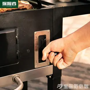 熱銷新品 燒烤爐 美式庭院bbq燒烤爐煙熏家用碳烤戶外燒烤架烤肉爐子燒烤野外木炭