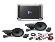 (2) Pairs ALPINE X-S69C 6x9" 360w Component Car Speakers+Alpine X-A70F 4-Ch Ampl