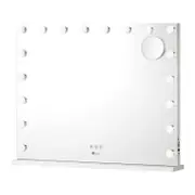 Oikiture Make Up LED Hollywood Makeup Mirror 18 Bulbs 80x62cm