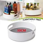 Large Turntable Pantry Tray Storage Organizer Rack Rotating Spice Rack 30cm