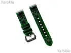 Green & Black Skull Crossbones Leather Band Strap for Fitbit Versa 3 4 & Sense 2