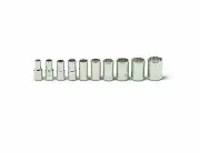 Wright Tool 12 Point Socket Set 10 Piece 1/4" Drive SAE 209