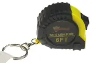 6 Foot Mini Tape Measure Key Chain Lot 5 Clip Lock Party Favor Gift Metal Tool