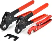 Angle Head F1807 PEX Pipe Crimping Tool for Copper Rings - 1/2&3/4-Inch Two