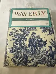 WAVERLY CHARMED LIFE UNLINED BACK TAB ROD POCKET ONE PANEL CURTAIN 52" X 63"