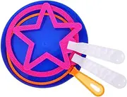 Kisangel 4Pcs Colorful Bubble Wand Set Outdoor Bubble Maker for Safe and Bubbles for Parties and Family Fun Various Shapes and Colors Included
