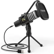 TONOR USB Microphone for PC, Cardioid Condenser Computer Mic with Tripod Stand