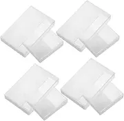 PERSELOSO 10Pcs Retro Cassette Tape Storage Boxes Clear Plastic Organizer for Audio Cassette Tapes Versatile and Practical Storage for Personal Collections